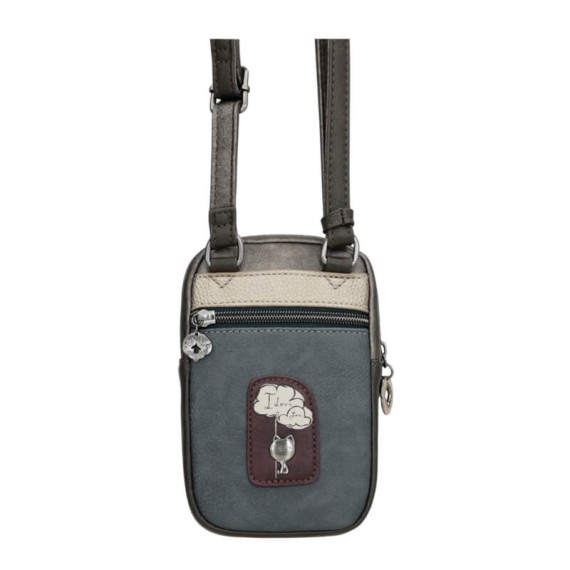 ANEKKE Mini Bolsa Tiracolo c/ Bolso Real Taupe | Ref. 280.41703-907