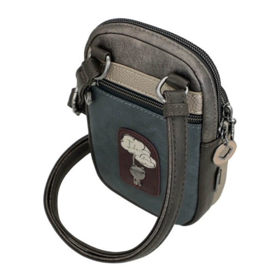 ANEKKE Mini Bolsa Tiracolo c/ Bolso Real Taupe | Ref. 280.41703-907