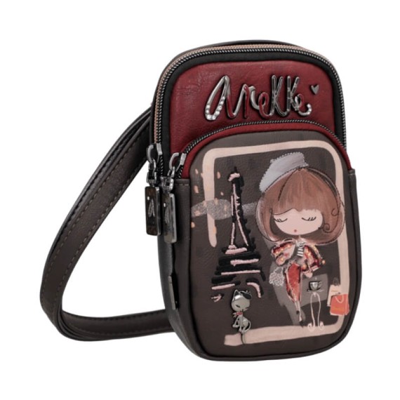 ANEKKE Mini Bolsa Tiracolo Mademoiselle Castanha | Ref. 280.41803-907