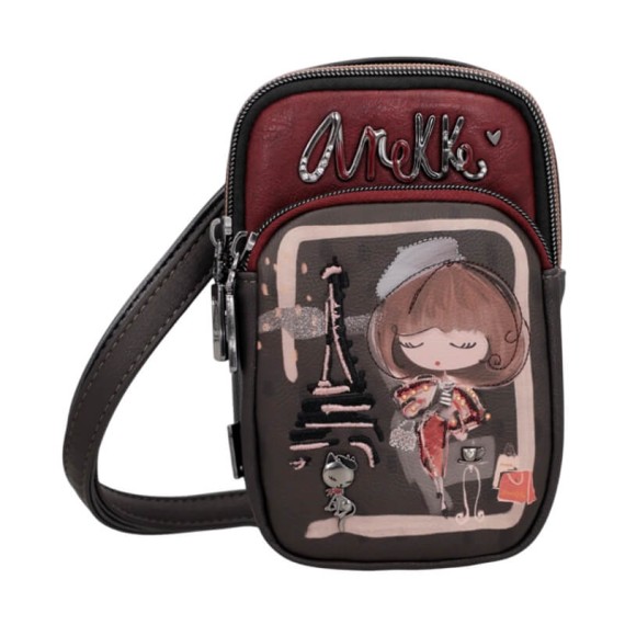 ANEKKE Mini Bolsa Tiracolo Mademoiselle Castanha | Ref. 280.41803-907