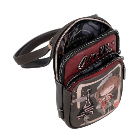 ANEKKE Mini Bolsa Tiracolo Mademoiselle Castanha | Ref. 280.41803-907