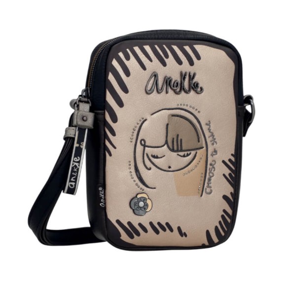 ANEKKE Mini Bolsa Tiracolo Nature Koko Preta | Ref. 280.41863-908