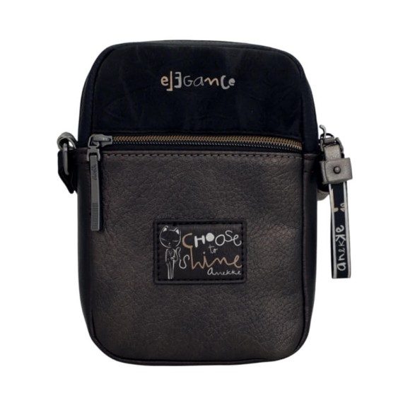 ANEKKE Mini Bolsa Tiracolo Nature Koko Preta | Ref. 280.41863-908