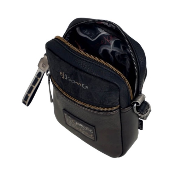 ANEKKE Mini Bolsa Tiracolo Nature Koko Preta | Ref. 280.41863-908