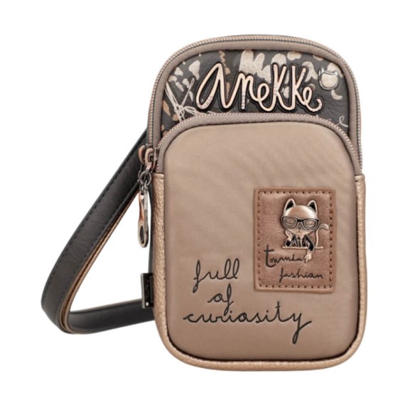 ANEKKE Mini Bolsa Tiracolo Real Smart Pack Taupe | Ref.  280.41783-907