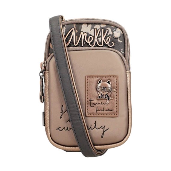 ANEKKE Mini Bolsa Tiracolo Real Smart Pack Taupe | Ref.  280.41783-907
