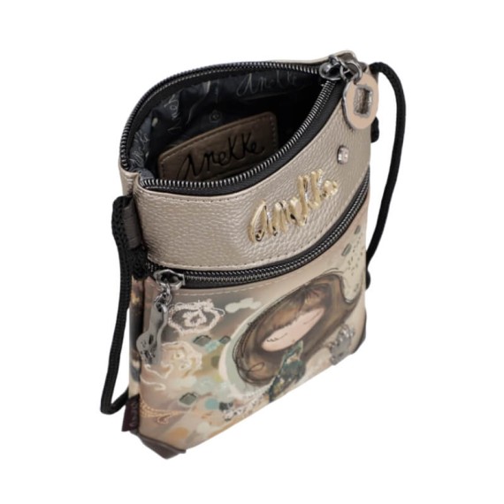 ANEKKE Mini Bolsa Tiracolo Real  Taupe | Ref. 280.41703-904 ANEKKE Mini Bolsa Tiracolo Real  Taupe | Ref. 280.41703-904