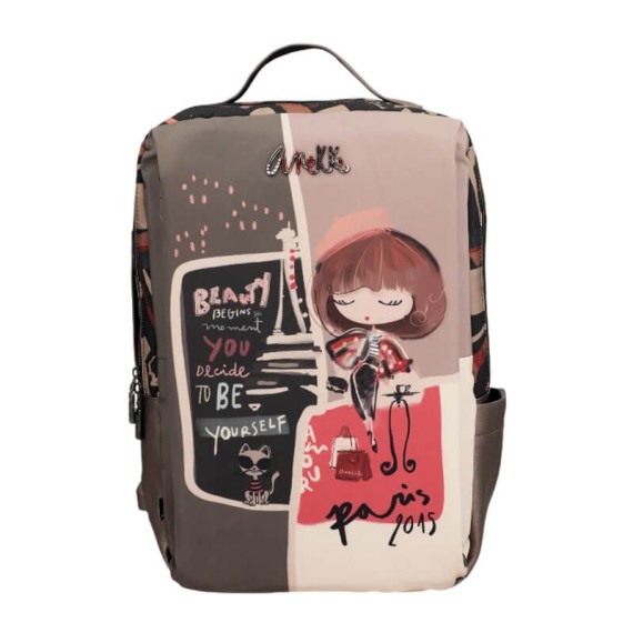 ANEKKE Mochila de Viagem Grande EasyJet Parisian Cinza | Ref. 280.41585-001