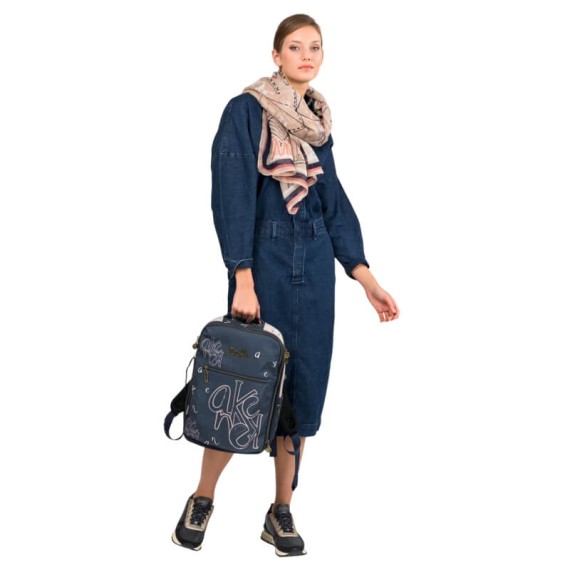 ANEKKE Mochila de Viagem Grande EasyJet Studio Azul | Ref. 280.41585-013