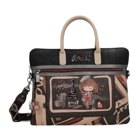 ANEKKE Pasta de Documentos Mademoiselle Preta | Ref. 280.41806-110