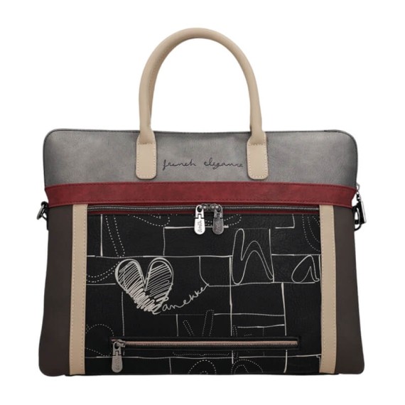 ANEKKE Pasta de Documentos Mademoiselle Preta | Ref. 280.41806-110