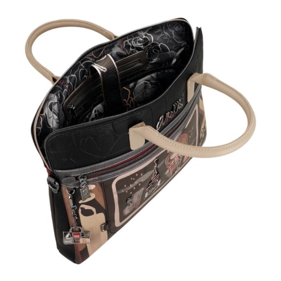 ANEKKE Pasta de Documentos Mademoiselle Preta | Ref. 280.41806-110