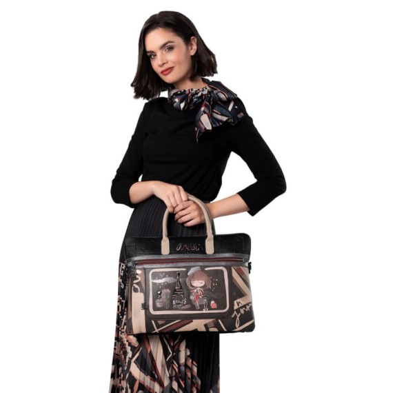 ANEKKE Pasta de Documentos Mademoiselle Preta | Ref. 280.41806-110