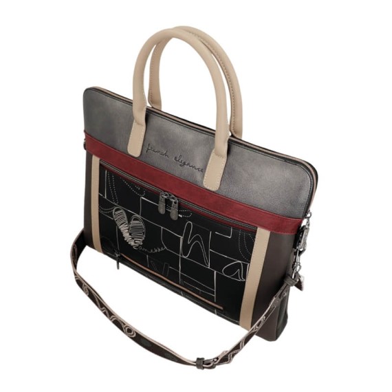 ANEKKE Pasta de Documentos Mademoiselle Preta | Ref. 280.41806-110