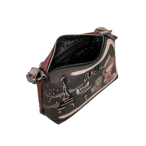 ANEKKE Bolsa de Alça Curta c/ Tiracolo Mademoiselle Preta | Ref. 280.41803-478