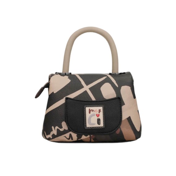 ANEKKE Bolsa de Mão Pequena c/ Tiracolo Parisian Preta | Ref. 280.41813-533