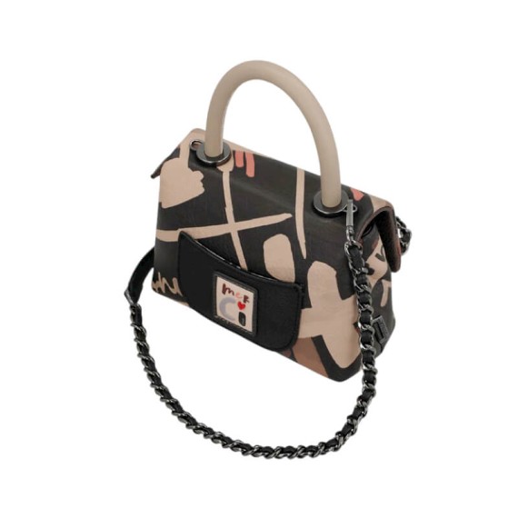 ANEKKE Bolsa de Mão Pequena c/ Tiracolo Parisian Preta | Ref. 280.41813-533