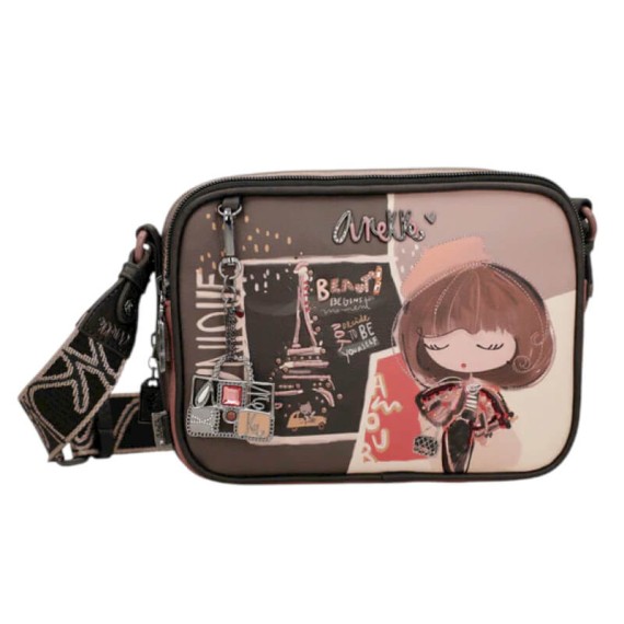 ANEKKE Bolsa de Tiracolo 2C Mademoiselle Preta | Ref. 280.41803-183