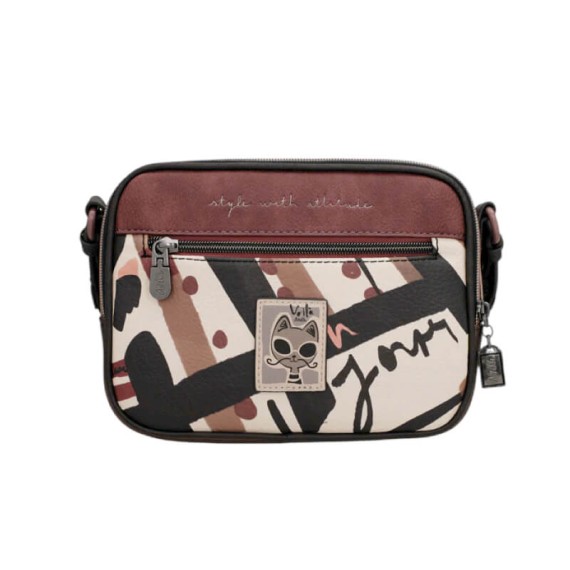 ANEKKE Bolsa de Tiracolo 2C Mademoiselle Preta | Ref. 280.41803-183