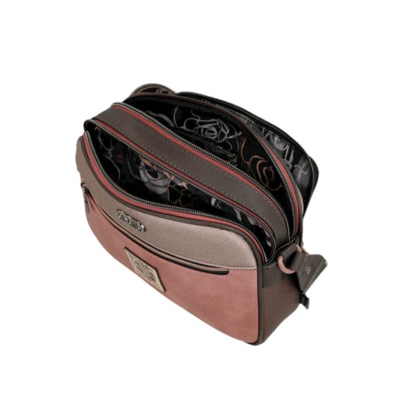 ANEKKE Bolsa de Tiracolo 2C Média Mademoiselle Preta | Ref. 280.41803-516