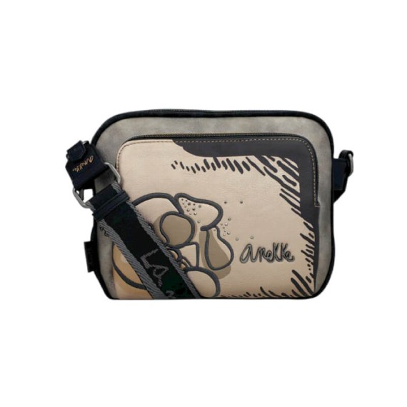 ANEKKE Bolsa de Tiracolo 2C Média Nature Koko Preta | Ref. 280.41863-516