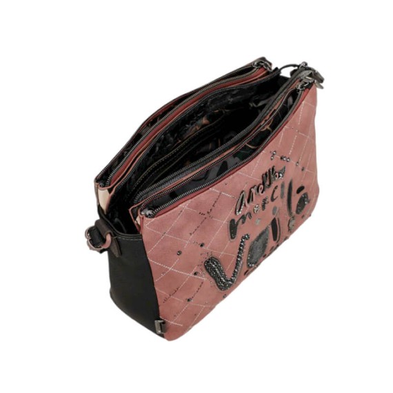 ANEKKE Bolsa de Tiracolo 3C Parisian Rosa | Ref. 280.41813-184