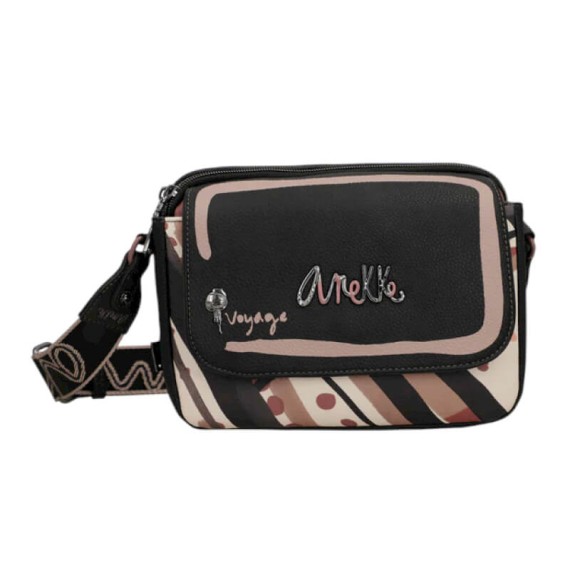 ANEKKE Bolsa de Tiracolo c/ Aba Parisian Preta | Ref. 280.41813-349