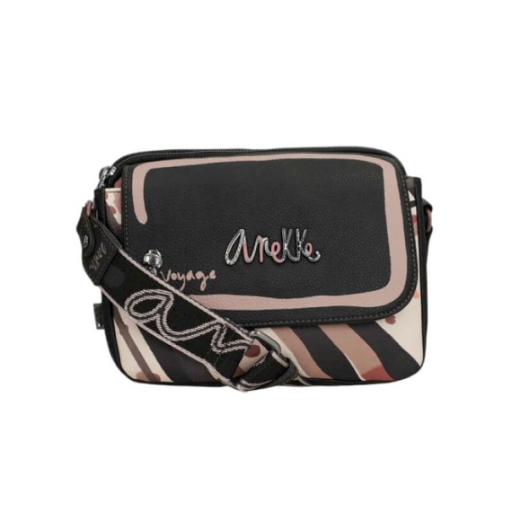 ANEKKE Bolsa de Tiracolo c/ Aba Parisian Preta | Ref. 280.41813-349