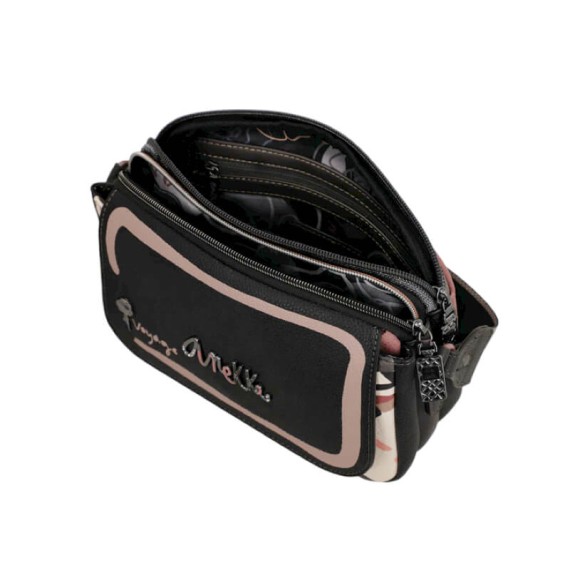 ANEKKE Bolsa de Tiracolo c/ Aba Parisian Preta | Ref. 280.41813-349