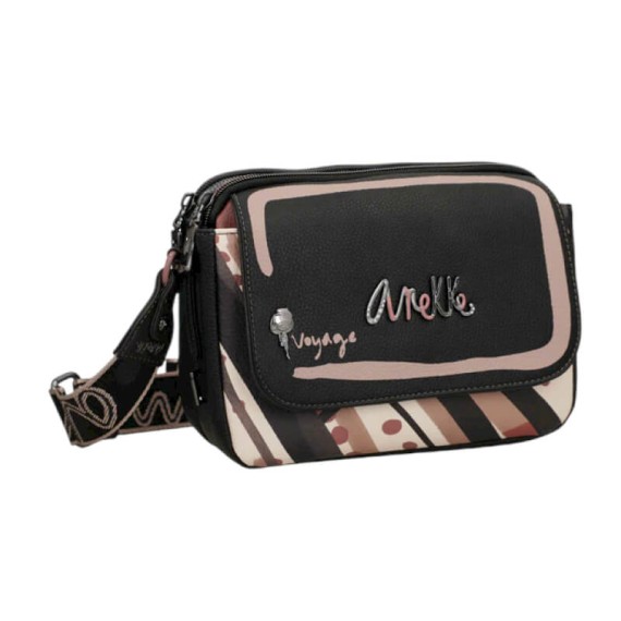 ANEKKE Bolsa de Tiracolo c/ Aba Parisian Preta | Ref. 280.41813-349