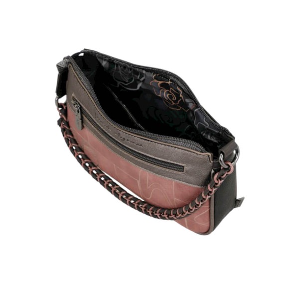 ANEKKE Bolsa de Tiracolo c/ Alça Curta Parisian Preta | Ref. 280.41813-267