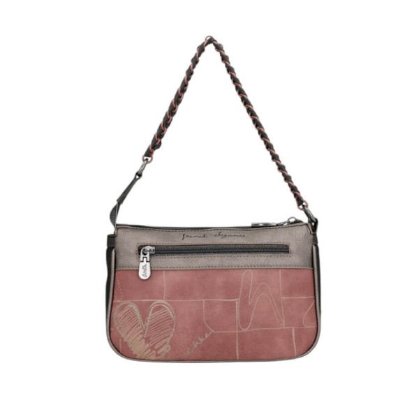 ANEKKE Bolsa de Tiracolo c/ Alça Curta Parisian Preta | Ref. 280.41813-267