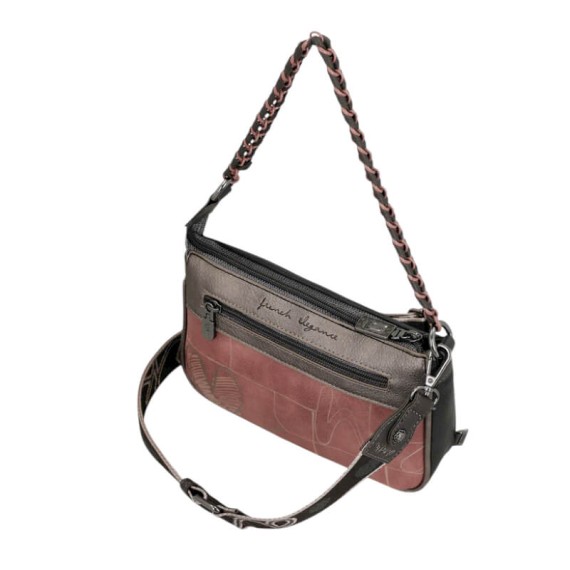 ANEKKE Bolsa de Tiracolo c/ Alça Curta Parisian Preta | Ref. 280.41813-267
