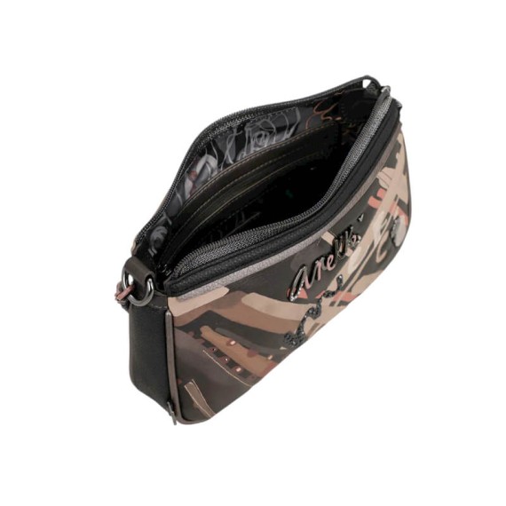 ANEKKE Bolsa de Tiracolo c/ Alça Curta Parisian Preta | Ref. 280.41813-267