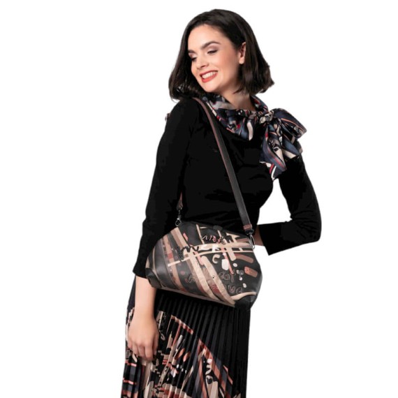 ANEKKE Bolsa de Tiracolo c/ Alça Ombro Parisian Castanha | Ref. 280.41813-297