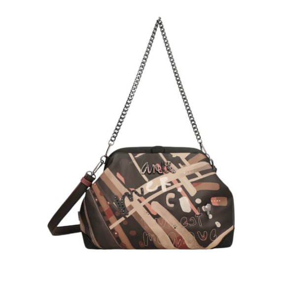 ANEKKE Bolsa de Tiracolo c/ Alça Ombro Parisian Castanha | Ref. 280.41813-297