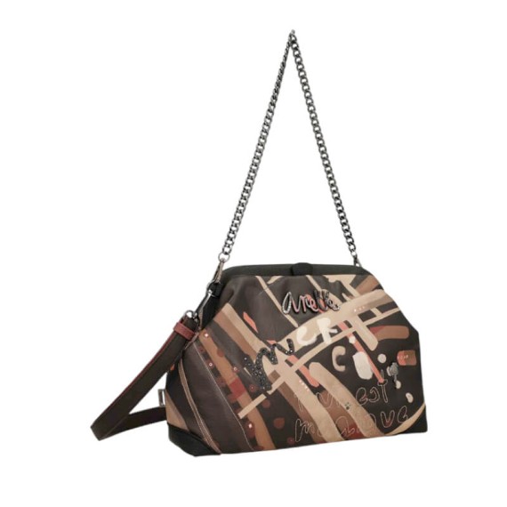 ANEKKE Bolsa de Tiracolo c/ Alça Ombro Parisian Castanha | Ref. 280.41813-297