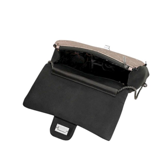 ANEKKE Bolsa de Tiracolo Pequena c/ Pala Mademoiselle Preta | Ref. 280.41803-535