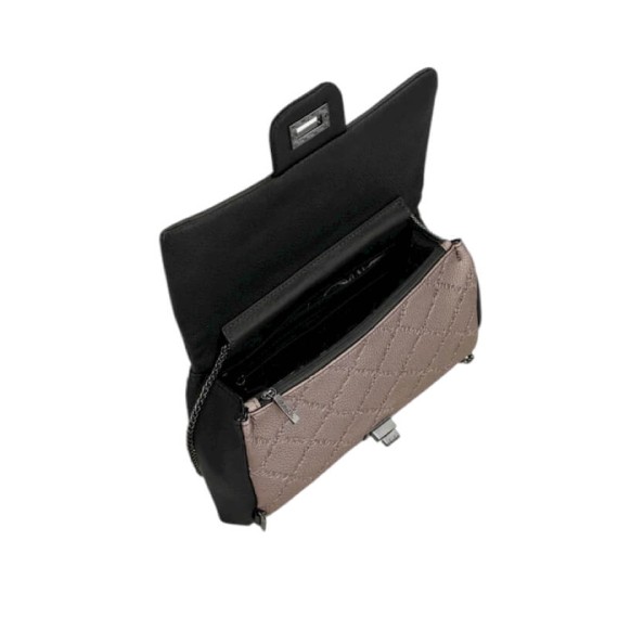 ANEKKE Bolsa de Tiracolo Pequena c/ Pala Mademoiselle Preta | Ref. 280.41803-535