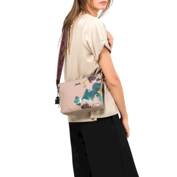 ANEKKE Bolsa de Tiracolo Quadrada Evolution Bege | Ref. 280.41773-538 ANEKKE Bolsa de Tiracolo Quadrada Evolution Bege | Ref. 280.41773-538