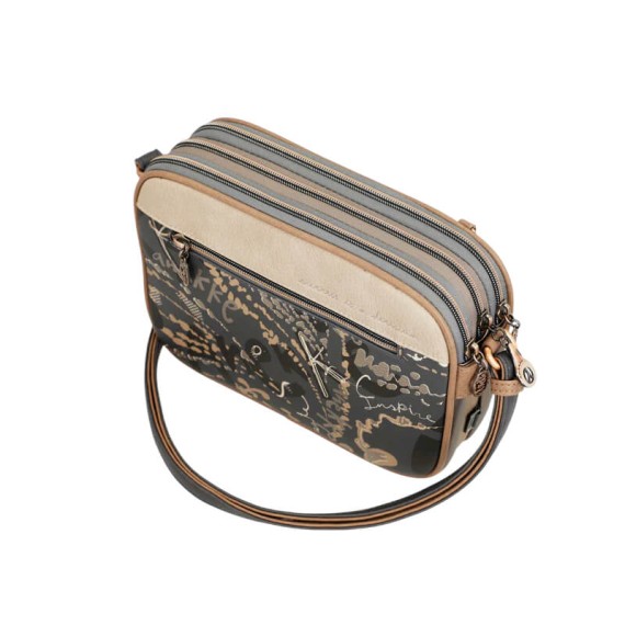 ANEKKE Bolsa de Tiracolo Tripla Real Smart Pack Bege | Ref. 280.41783-188