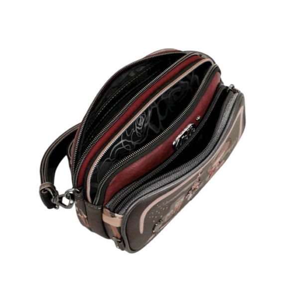 ANEKKE Bolsa Tiracolo 2C Pequena Mademoiselle Preta | Ref. 280.41803-445