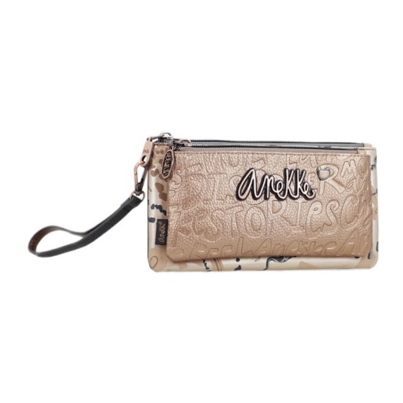 ANEKKE Carteira / Bolsa de Mão Real Smart Pack Dourada | Ref. 280.41789-023