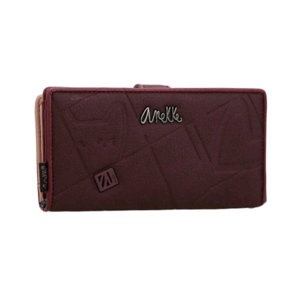 ANEKKE Carteira de Senhora Grande RFID Evolution Bordô | Ref. 280.41779-901