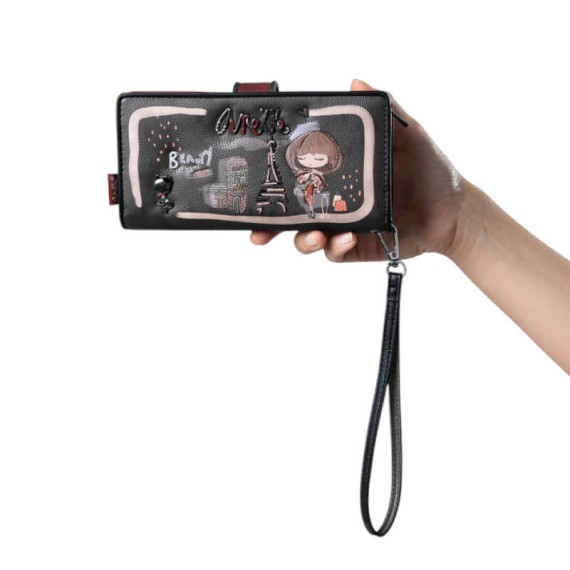 ANEKKE Carteira de Senhora Grande RFID Mademoiselle Preta | Ref. 280.41809-901