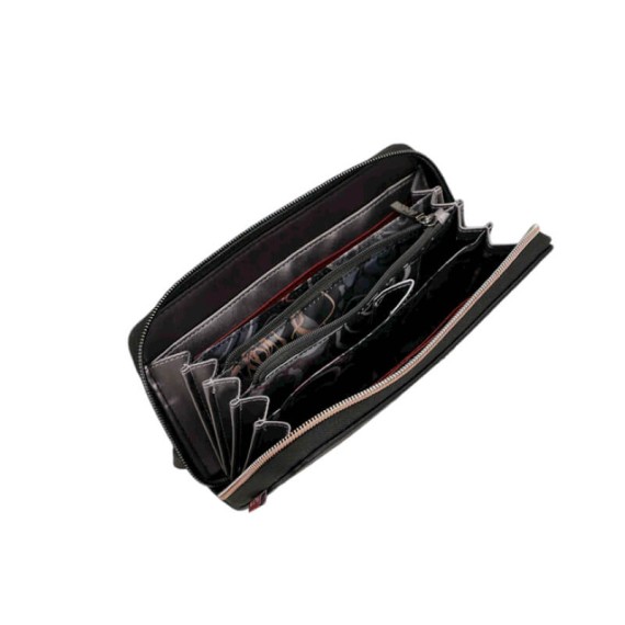 ANEKKE Carteira Grande Estampada RFID Mademoiselle Preta | Ref. 280.41809-908
