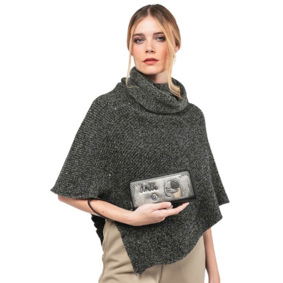 ANEKKE Carteira Grande Estampada RFID Nature Koko Prateada | Ref. 280.41869-908