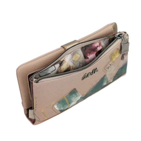 ANEKKE Carteira Grande Flexível RFID Evolution Bege | Ref. 280.41779-906 ANEKKE Carteira Grande Flexível RFID Evolution Bege | Ref. 280.41779-906