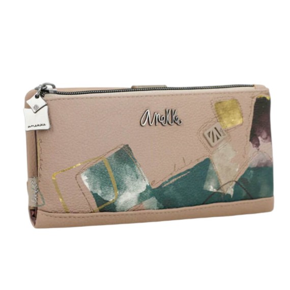 ANEKKE Carteira Grande Flexível RFID Evolution Bege | Ref. 280.41779-906