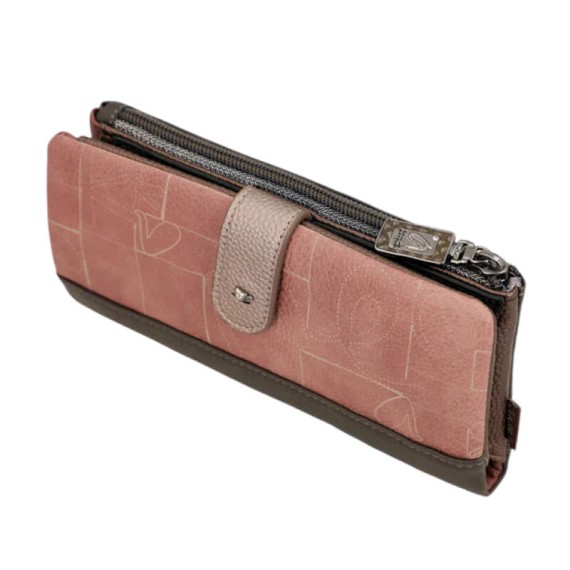 ANEKKE Carteira Grande Flexível RFID Mademoiselle Castanha | Ref. 280.41809-906